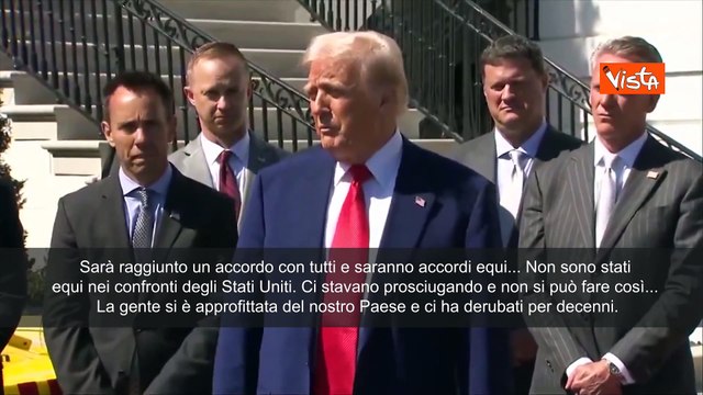 Dazi Usa, Trump: Tutti i Paesi vogliono fare accordi. Saranno raggiunti e saranno equi