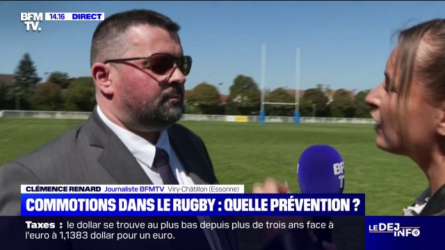 Commotions dans le rugby: Les règles de plaquage sont plus encadrées au niveau amateur , rassure Dimitri Armand, président du club de Viry-Châtillon