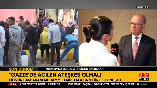 Filistin Başbakanı Muhammed Mustafa CNN TÜRK'e konuştu: Gazze'de acilen ateşkes olmalı