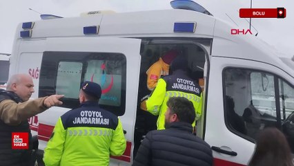 Bolu'da otoyolda 8 araç birbirine girdi