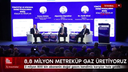 Bakan Bayraktar: 3 milyon 800 bin abonenin doğal gazını kendimiz karşılar hale geldik