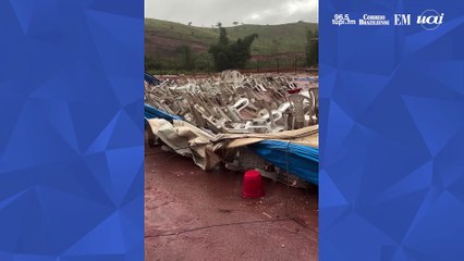 Circo de ex-BBB Edy desaba após temporal em MG