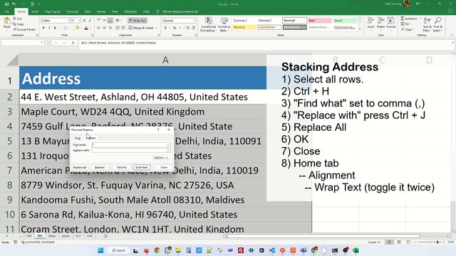 How to Insert Line Break in Excel - Excel Tips and Tricks
