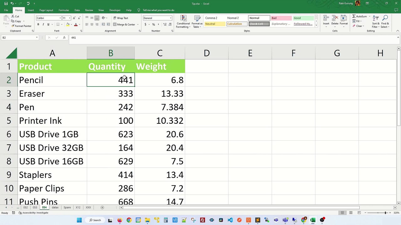 How to add unit to cells in Excel - Excel Tips and Tricks