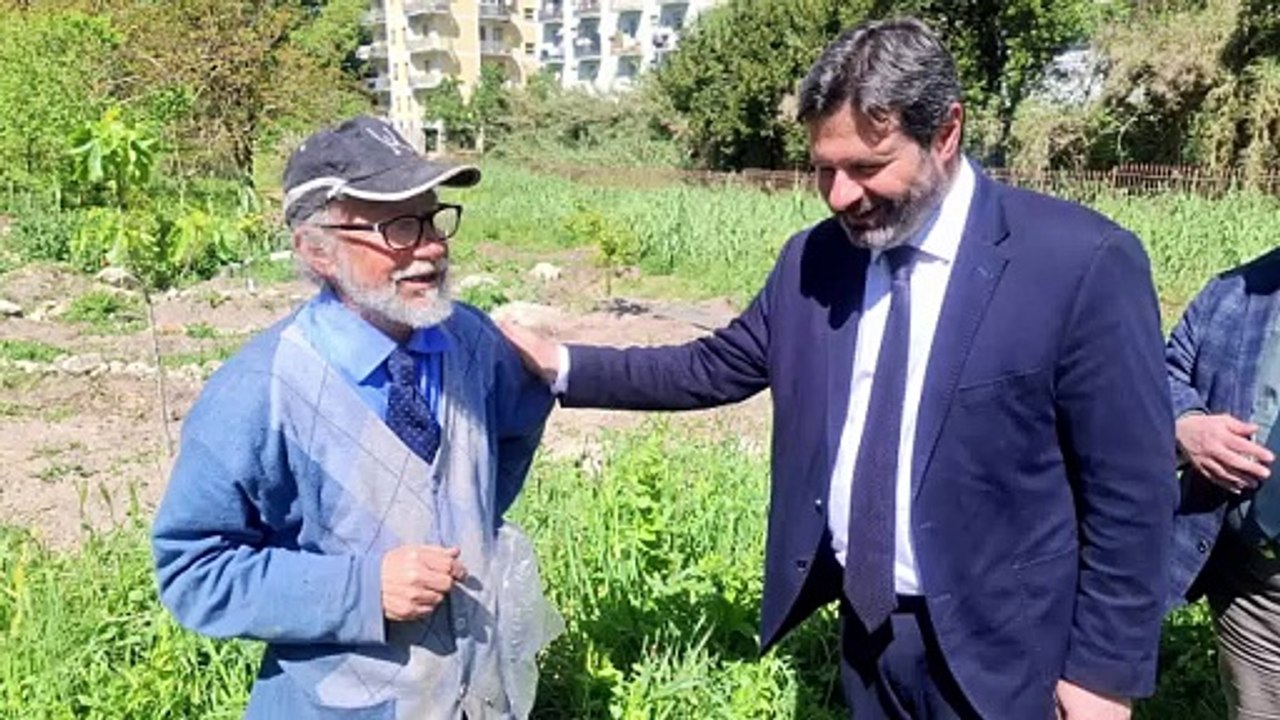 Il sindaco di Sassari Giuseppe Mascia incontra l'ultimo guardiano della Valle del Rosello Emanuele Bernardinelli