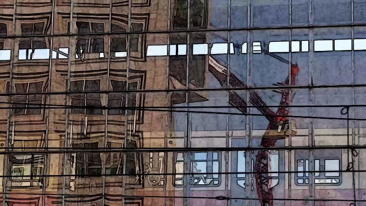 ich stand mit dem großen Zusammenhang zusammen an der Haltestelle