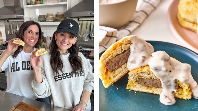 How to Make 3-Ingredient Biscuits and Gravy Sandwiches (AKA Breakfast Uncrustables)