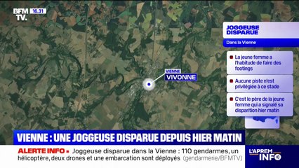 Vienne: une joggeuse portée disparue, 110 gendarmes mobilisés pour la retrouver