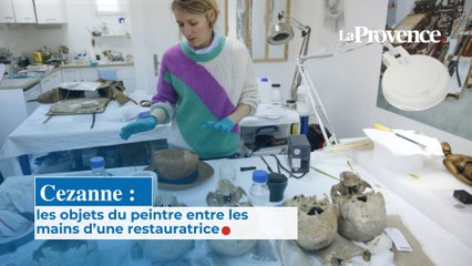 Cezanne : les objets du peintre entre les  mains d’une restauratrice