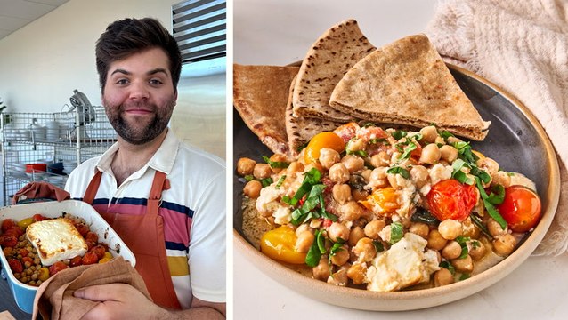 How to Make Baked Feta & Tomato Chickpeas