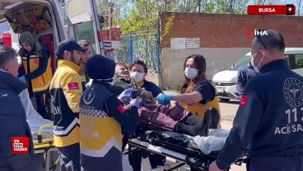 Bursa'da  3 katlı binadaki yangında can pazarı