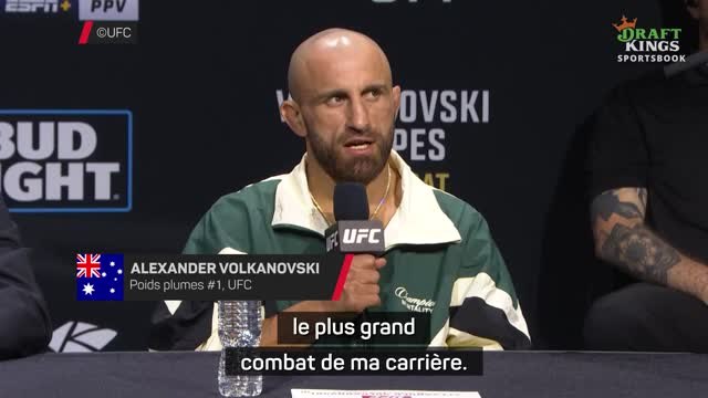 UFC 314 - Volkanovski : C'est le plus grand combat de ma carrière