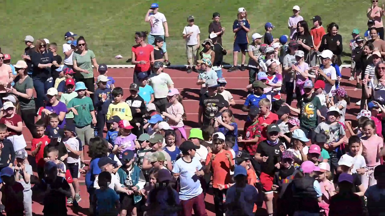 Flashmob de l'USEP au Creusot