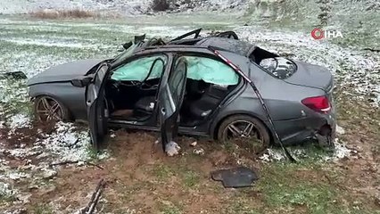 Nişana giderken kaza yaptılar: 3 yaralı