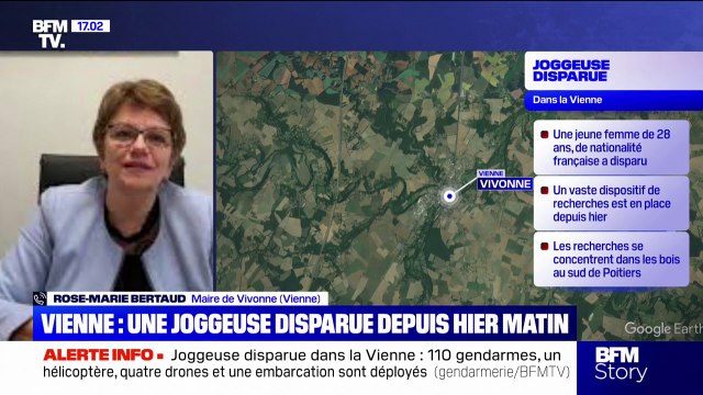 Joggeuse portée disparue: Il y a beaucoup d'émotion dans la ville , témoigne la maire de Vivonne