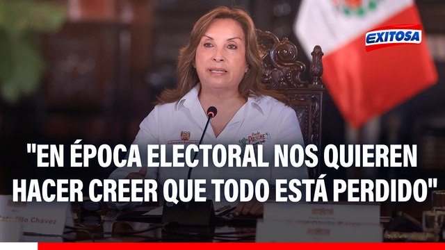 Dina Boluarte niega crisis de inseguridad: Quieren hacernos creer que vivimos rodeados de miedo y violencia