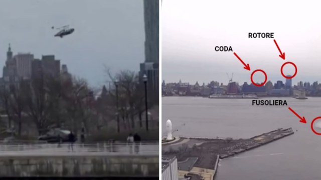 Così l’elicottero a New York è caduto nel fiume Hudson: ecco la dinamica dell’incidente