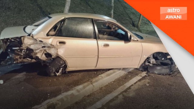 Pemandu SUV maut tercampak nahas dua kenderaan