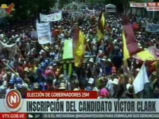 Falcón | Candidato por el GPPSB Víctor Clark formaliza su inscripción ante el CNE