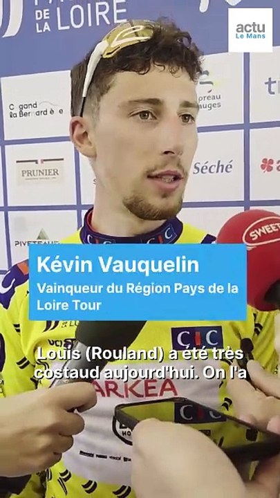 Région Pays de la Loire Tour : le vainqueur Kevin Vauquelin met son coéquipier sarthois sur le devant de la scène