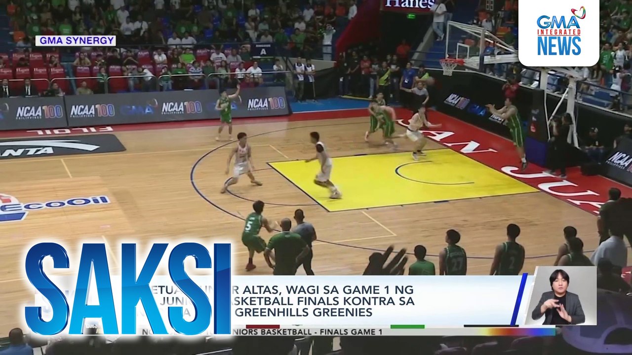 Perpetual Junior Altas, wagi sa game 1 ng NCAA Juniors Basketball Finals kontra sa Benilde La Salle Greenhills Greenies | Saksi