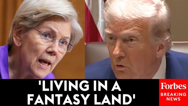 Elizabeth Warren Slams Trump Over 'Self-Inflicted Economic Maelstrom' Caused By Tariffs