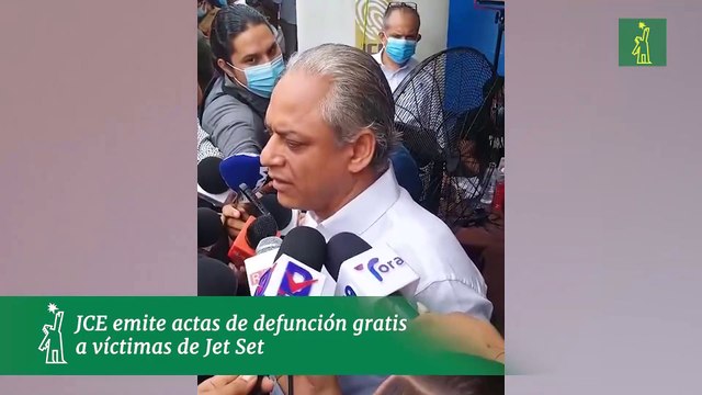 JCE emite actas de defunción gratis a víctimas de Jet Set