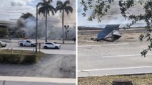 Florida: Avión cae al sur del aeropuerto de Boca Ratón con 3 personas a bordo