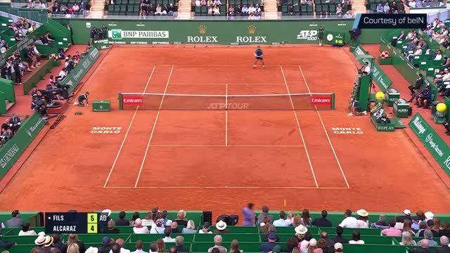 Alcaraz survives Fils scare to reach Monte Carlo semis