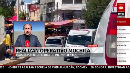 Se lleva a cabo operativo mochila en escuela secundaria de Zacatecas