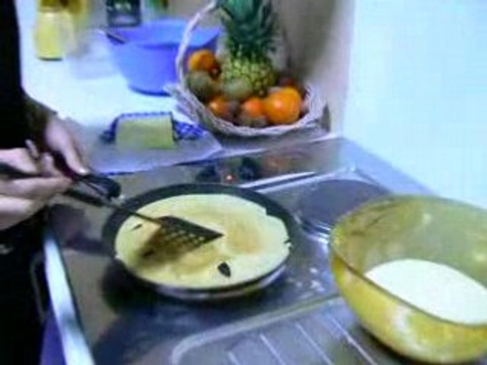 Mamie et les crèpes