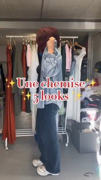 Tu savais qu’avec une chemise on pouvait faire 5 looks incroyables ? 😱
