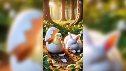 A rabbit saved an egg