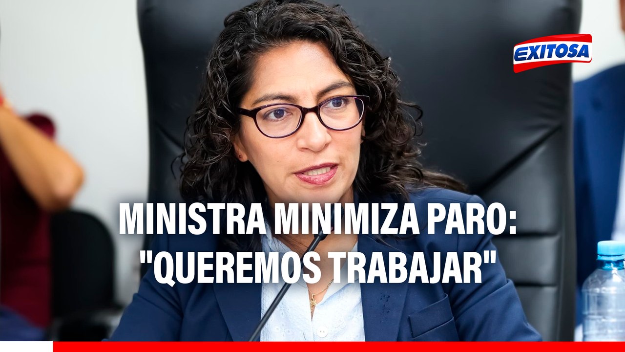 "Los peruanos queremos trabajar": Leslie Urteaga minimiza paro de transportistas contra inseguridad