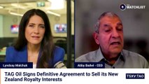 TAG Oil Signs Definitive Agreement to Sell its New Zealand Royalty Interests