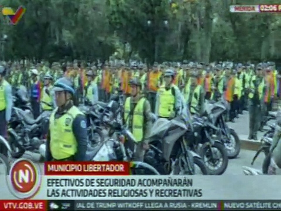 Mérida | Más de 6 mil funcionarios desplegados para el resguardo ciudadano en Semana Santa