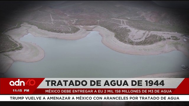 Trump amenza a México con más aranceles por no cumplir con el tratado de aguas de 1944