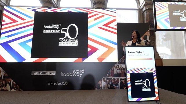 Ward Hadaway Yorkshire Fastest 50 Awards 2025 celebrations