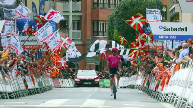 Cycling - Itzulia Basque Country 2025 - Ben Healy's show on Stage 5... 57 km alone !