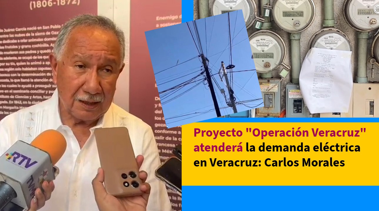 Proyecto "Operación Veracruz" atenderá la demanda eléctrica en Veracruz: Carlos Morales