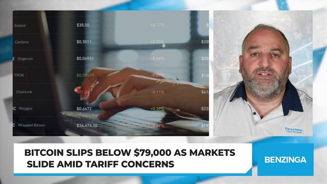 Bitcoin Slips Below $79,000 as Markets Slide Amid Tariff Concerns