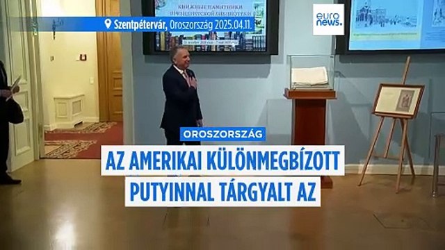 Steve Witkoff amerikai különmegbízott ismét találkozott Vlagyimir Putyin orosz elnökkel