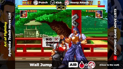 TODOH MOVE LIST - Art of Fighting (AOF)