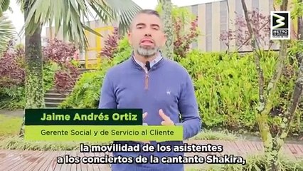 El Metro espera a los que van para el concierto de Shakira
