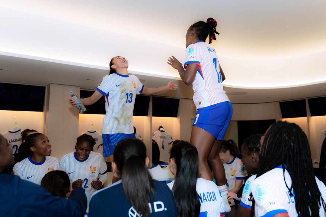 Caméra embarquée lors de la qualification des Bleues en demi-finale