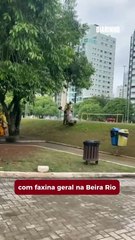 “Faz uns oito anos que ninguém faz uma geral aqui na Beira Rio,” diz secretário de Obras