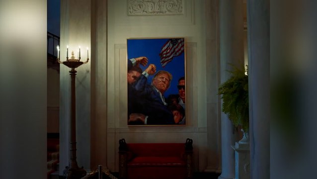 White House replaces Obama portrait with painting of Trump’s Butler assassination attempt
