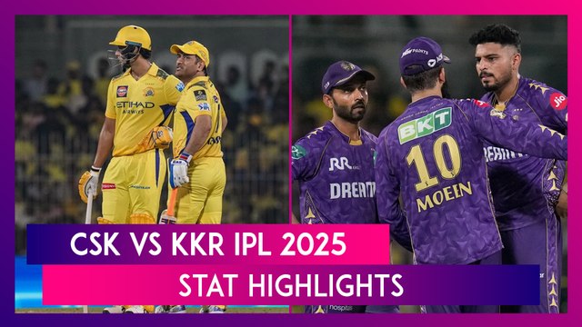 CSK vs KKR IPL 2025 Stat Highlights: Sunil Narine Stars In Kolkata Knight Riders' Victory