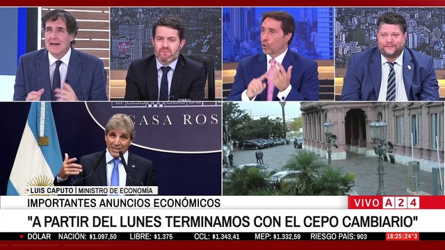 LUIS CAPUTO, MINISTRO DE ECONOMÍA: EL LUNES TERMINAMOS CON EL CEPO CAMBIARIO | TODOS LOS ANUNCIOS