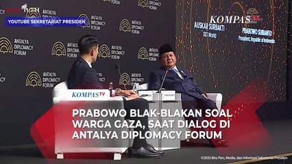 Prabowo Blak-blakan soal Warga Gaza, saat Dialog di Antalya Diplomacy Forum